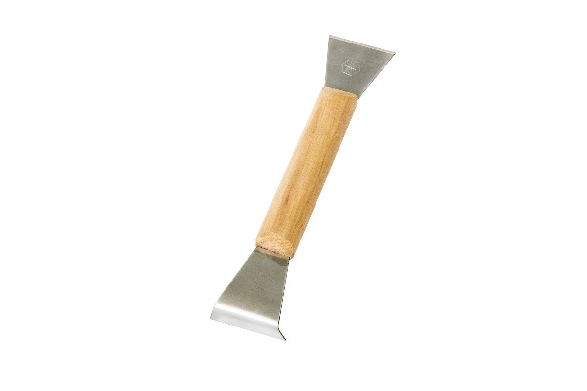 Dalta apicola pentru rame 200mm, oțel inoxidabil, mâner din lemn