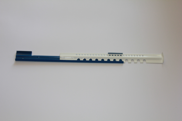 Bariera de intrare 2 elemente cu găuri 30x250 mm cu acoperire polimerică